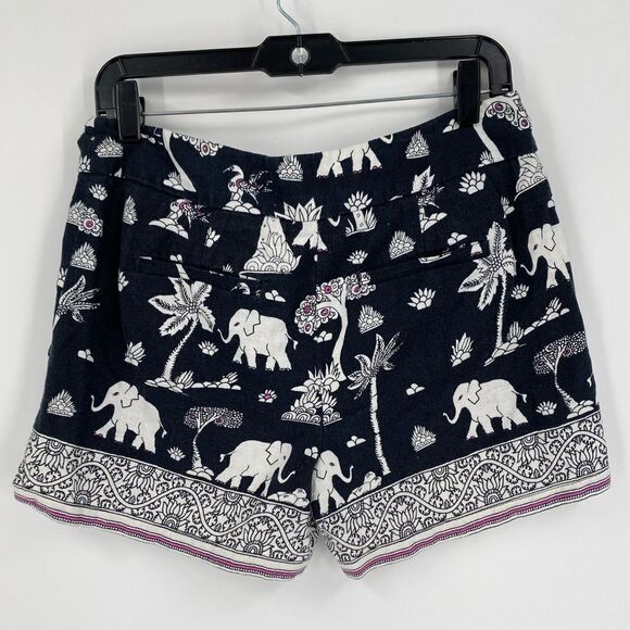 LOFT Women’s Elephant Print Shorts size 4 - Picture 3 of 3